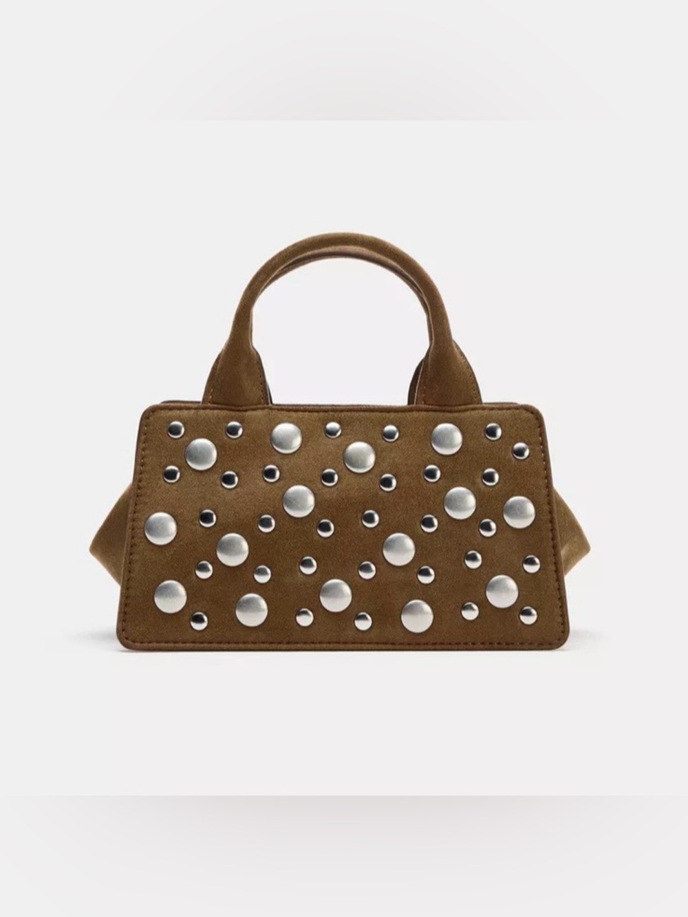 ZARA STUDDED HANDBAG NWT